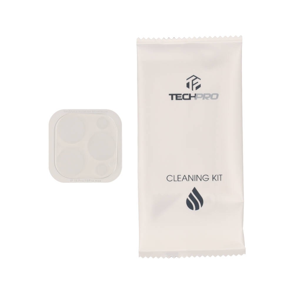 ฟิล์มกันเลนส์ TECHPRO Camera Full Lens iPhone 16 Pro/16 Pro Max Clear
