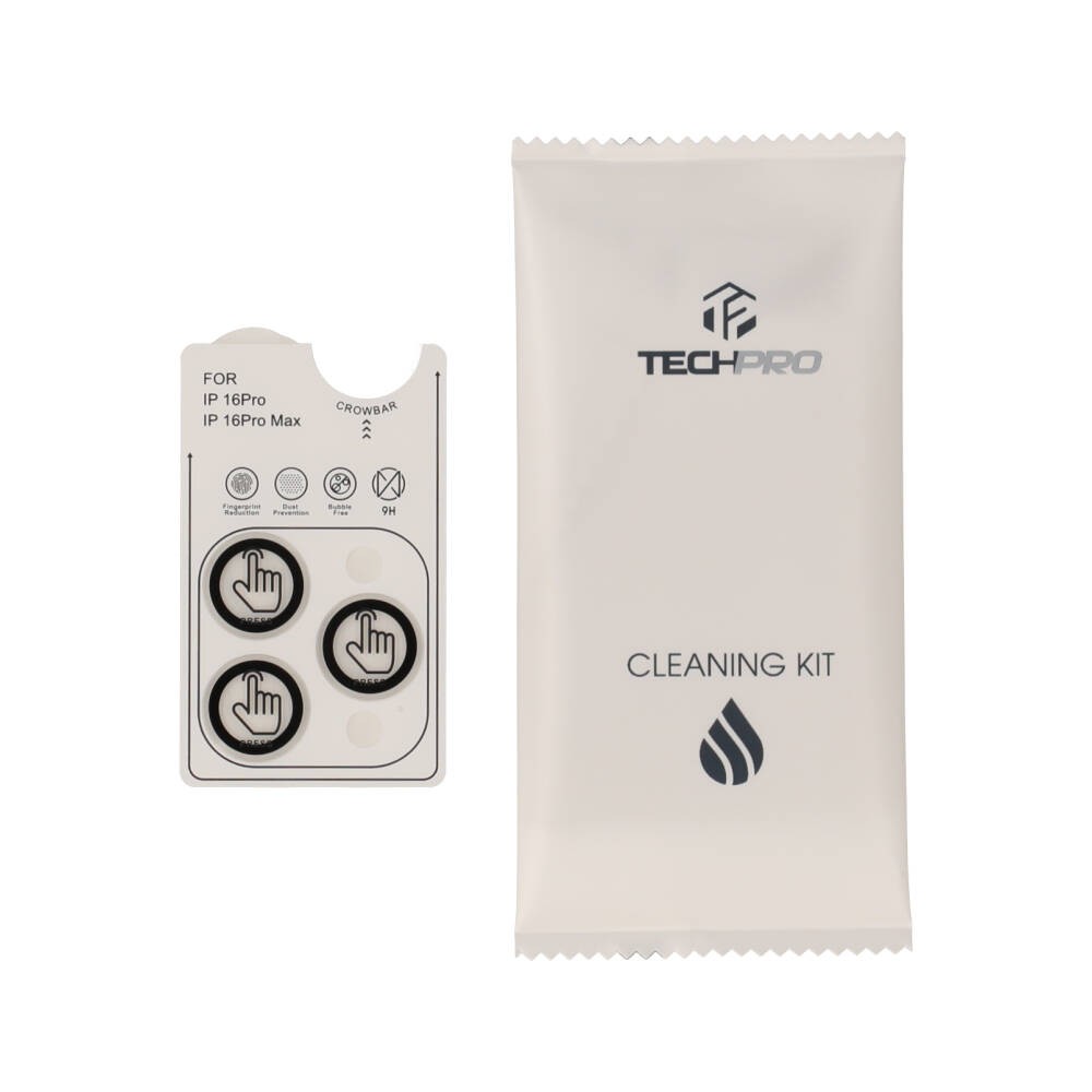 ฟิล์มกันเลนส์ TECHPRO iPhone 16 Pro/16 Pro Max Sapphire Lens Clear