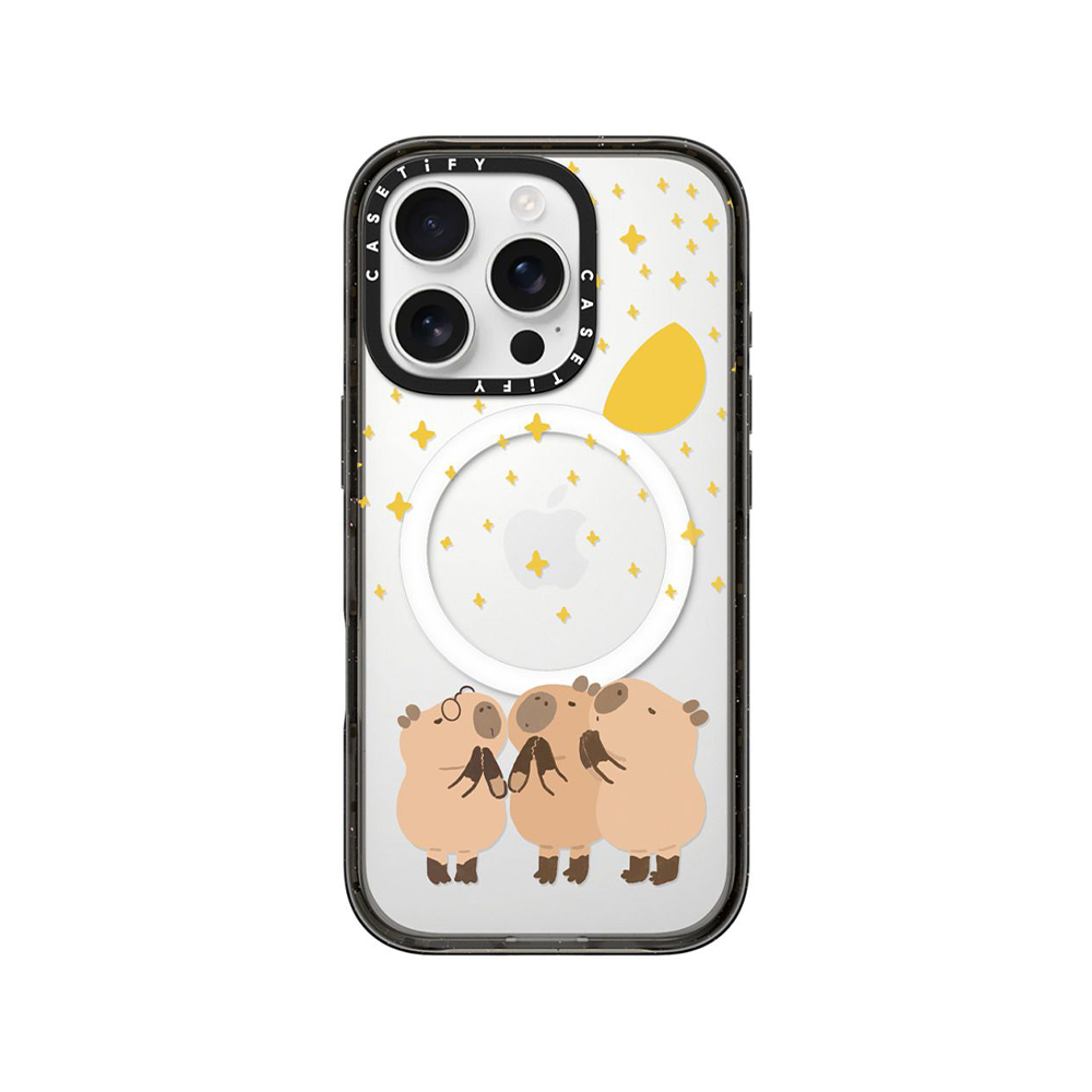 Recasetify เคส Casetify iPhone 16 Pro RECASETiFY Impact Case Magsafe Clear Black ...
