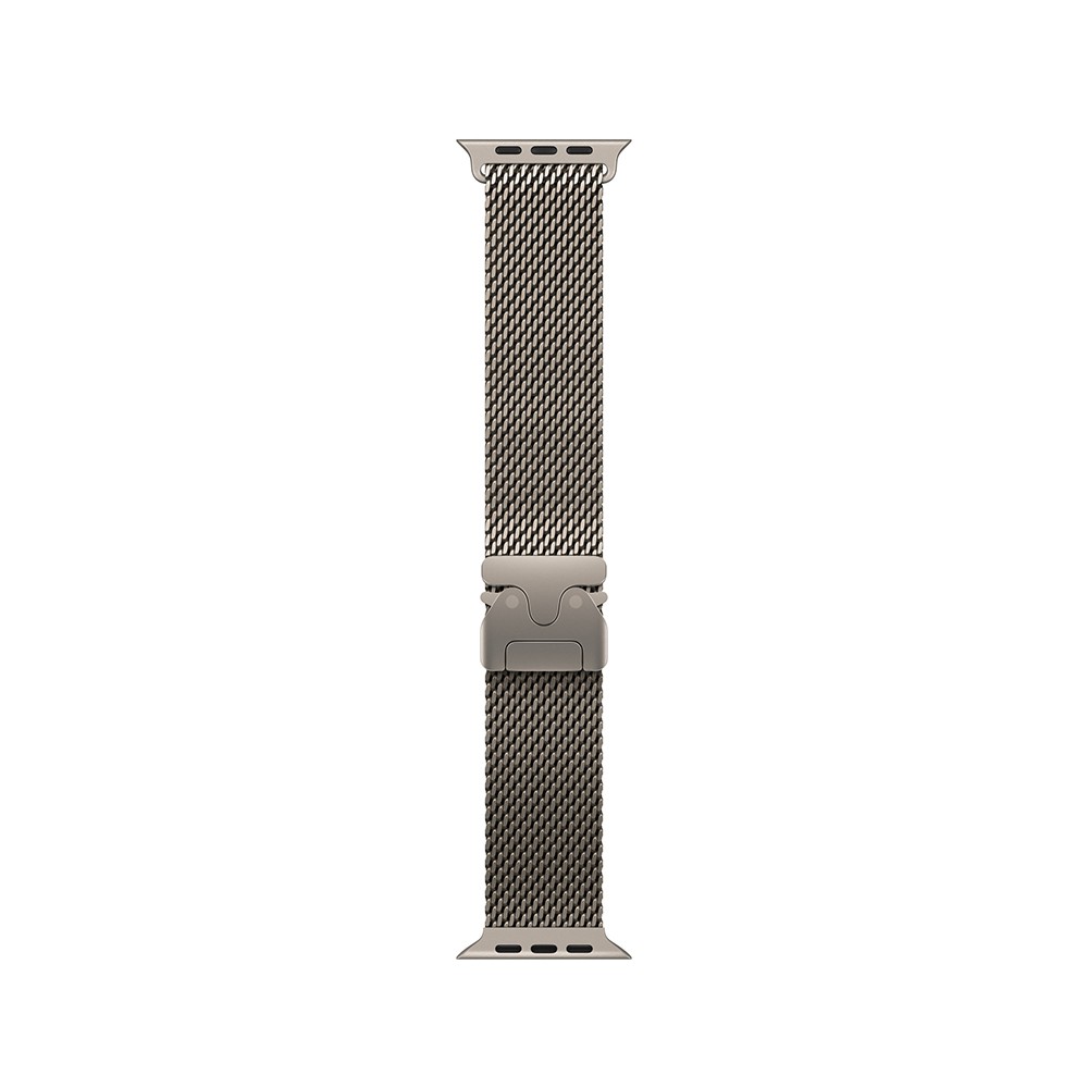 Apple Watch 49mm Natural Titanium Milanese Loop - Large