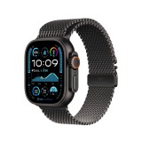 Apple Watch 49mm Black Titanium Milanese Loop - Medium
