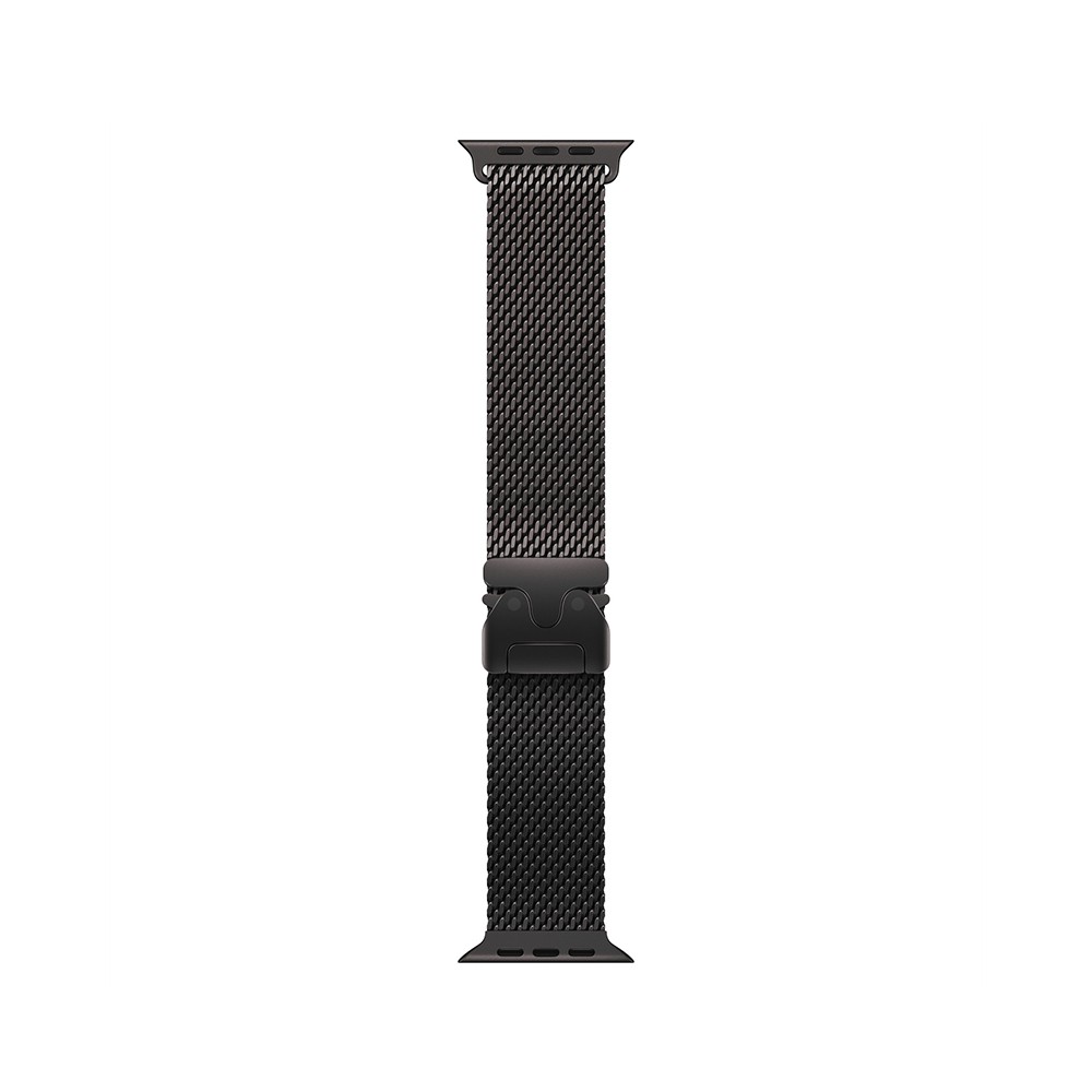 Apple Watch 49mm Black Titanium Milanese Loop - Medium