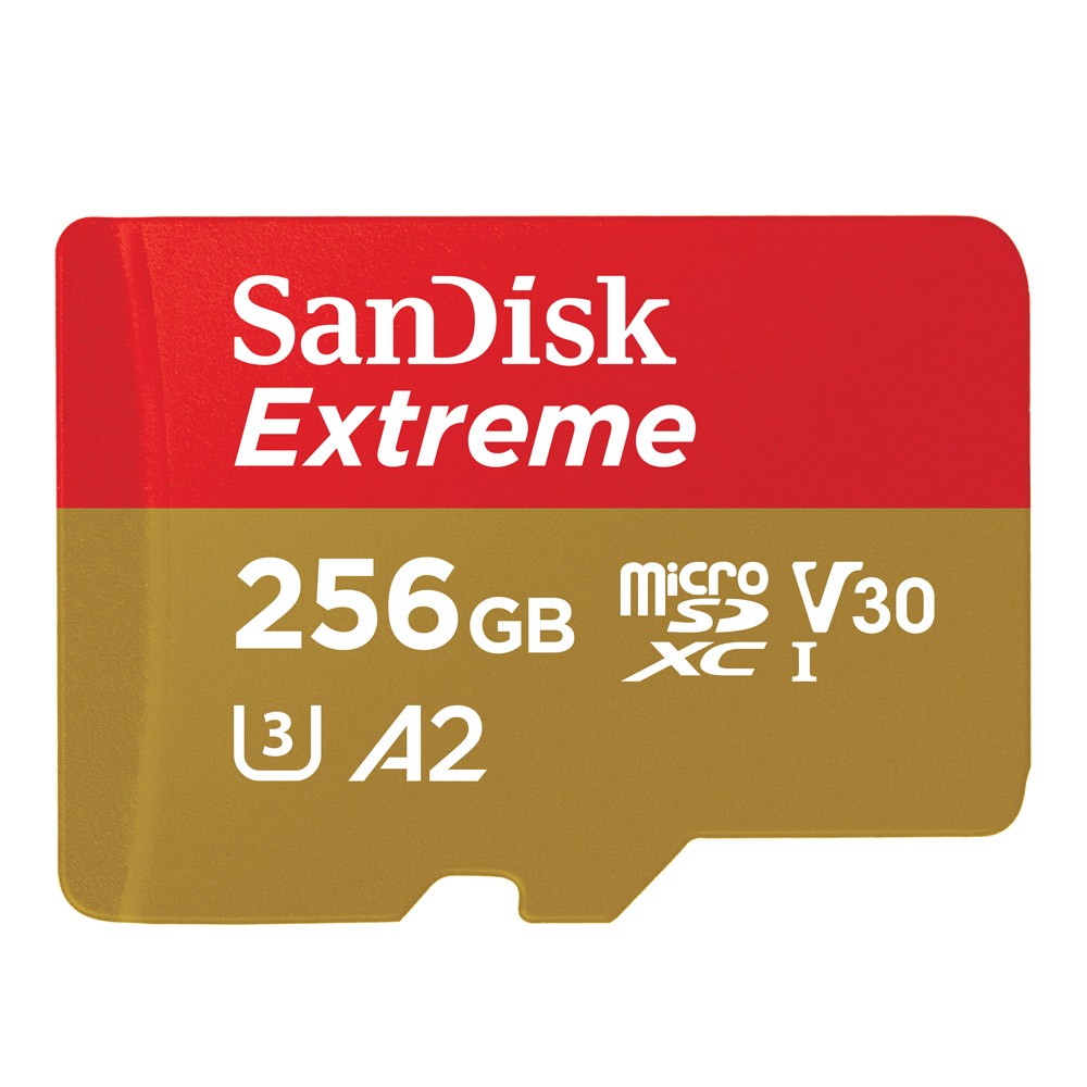SanDisk Micro SDXC Extreme 256GB 160MB/s R 90MB/s W (SDSQXA1-256G-GN6MN) Red Gold