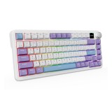 คีย์บอร์ดเกมมิ่ง AJAZZ AK820Max LCD Tri-Mod Mountain Mist - Magnetic Switch