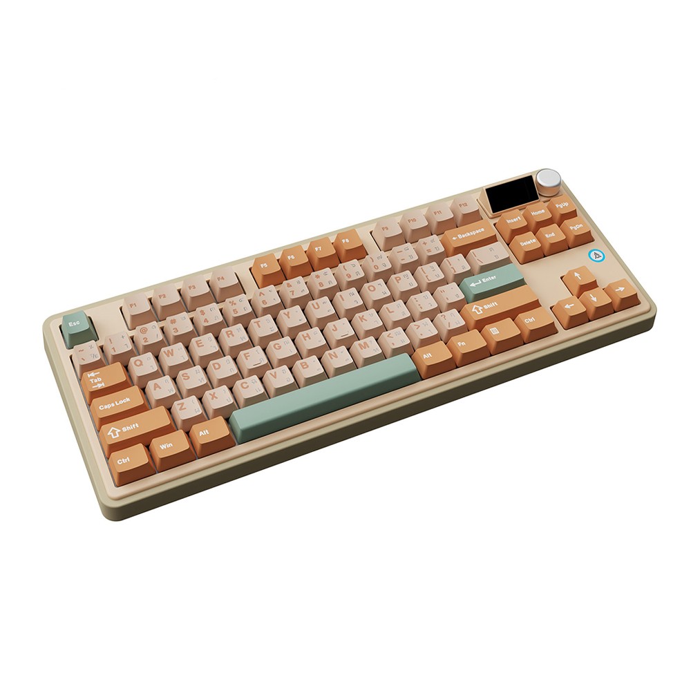 คีย์บอร์ดเกมมิ่ง AJAZZ AK870 Tri-Mod After Autumn - Jasmine Switch