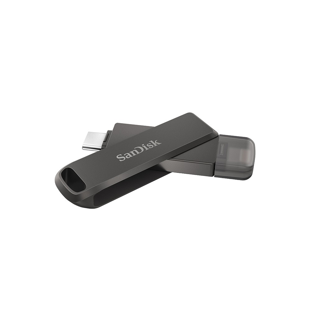 SanDisk iXpand Flash Drive Luxe 256GB Black Lightning and Type C USB3.1 (SDIX70N-256G-GN6NE)