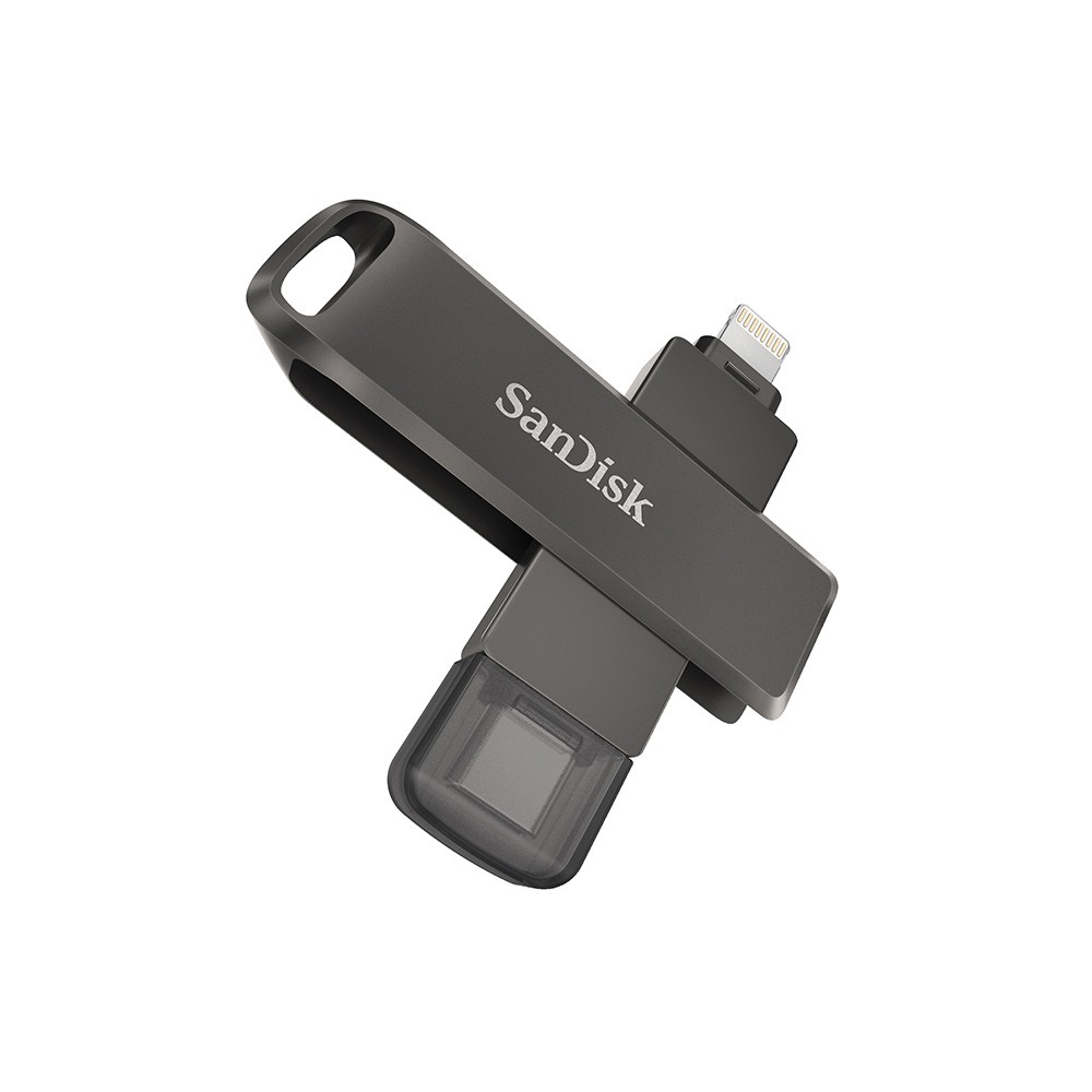 แฟลชไดรฟ์ SanDisk iXpand Flash Drive Luxe 256GB Black Lightning
