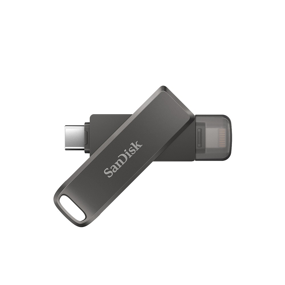 แฟลชไดรฟ์ SanDisk iXpand Flash Drive Luxe 256GB Black Lightning