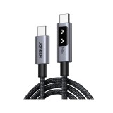 สายชาร์จ Ugreen USB-C to USB-C Cable Nylon 100W 1M. Robot Gray (35501)