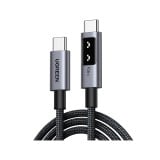 สายชาร์จ Ugreen USB-C to USB-C Cable Nylon 100W 2M. Robot Gray (35512)