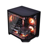 เคสคอมพิวเตอร์ WJCOOLMAN Dreamer Panorama M-ATX Tempered Glass Gaming Case Black