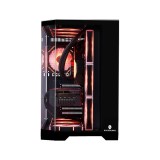 เคสคอมพิวเตอร์ WJCOOLMAN Dreamer Plus Panorama ATX Tempered Glass Gaming Case Black