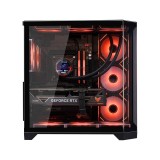 เคสคอมพิวเตอร์ WJCOOLMAN Dreamer Plus Panorama ATX Tempered Glass Gaming Case Black