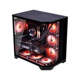 เคสคอมพิวเตอร์ WJCOOLMAN Dreamer Plus Panorama ATX Tempered Glass Gaming Case Black