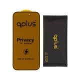 ฟิล์มกันรอย QPLUS Tempered Glass iPhone 16 Pro (2.5D) Privacy Full Coverage