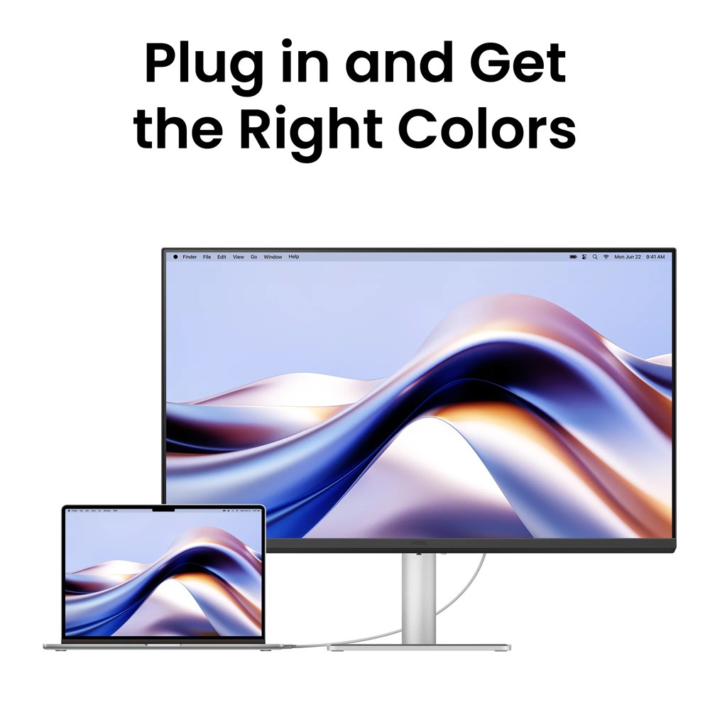 จอมอนิเตอร์ BENQ MA270U (IPS 4K USB-C 90W for Mac)