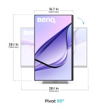 จอมอนิเตอร์ BENQ MA320U (IPS 4K USB-C 90W for Mac)