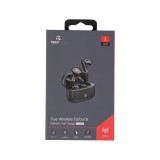 หูฟังไร้สาย TECHPRO TWS Metallic Flat Design TP-TWS01 Gray