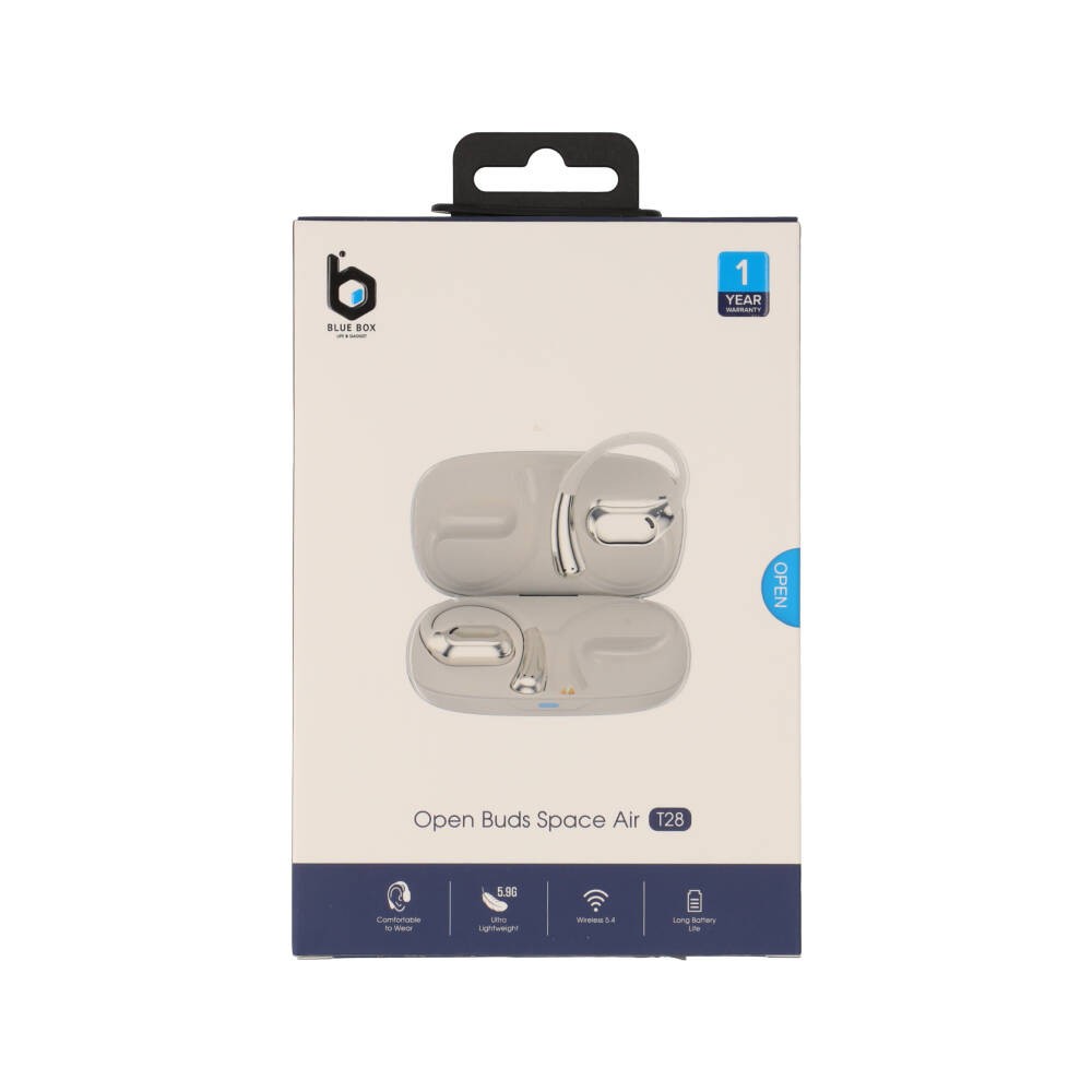 หูฟังไร้สาย Blue Box Open Buds SpaceAir T28 Beige
