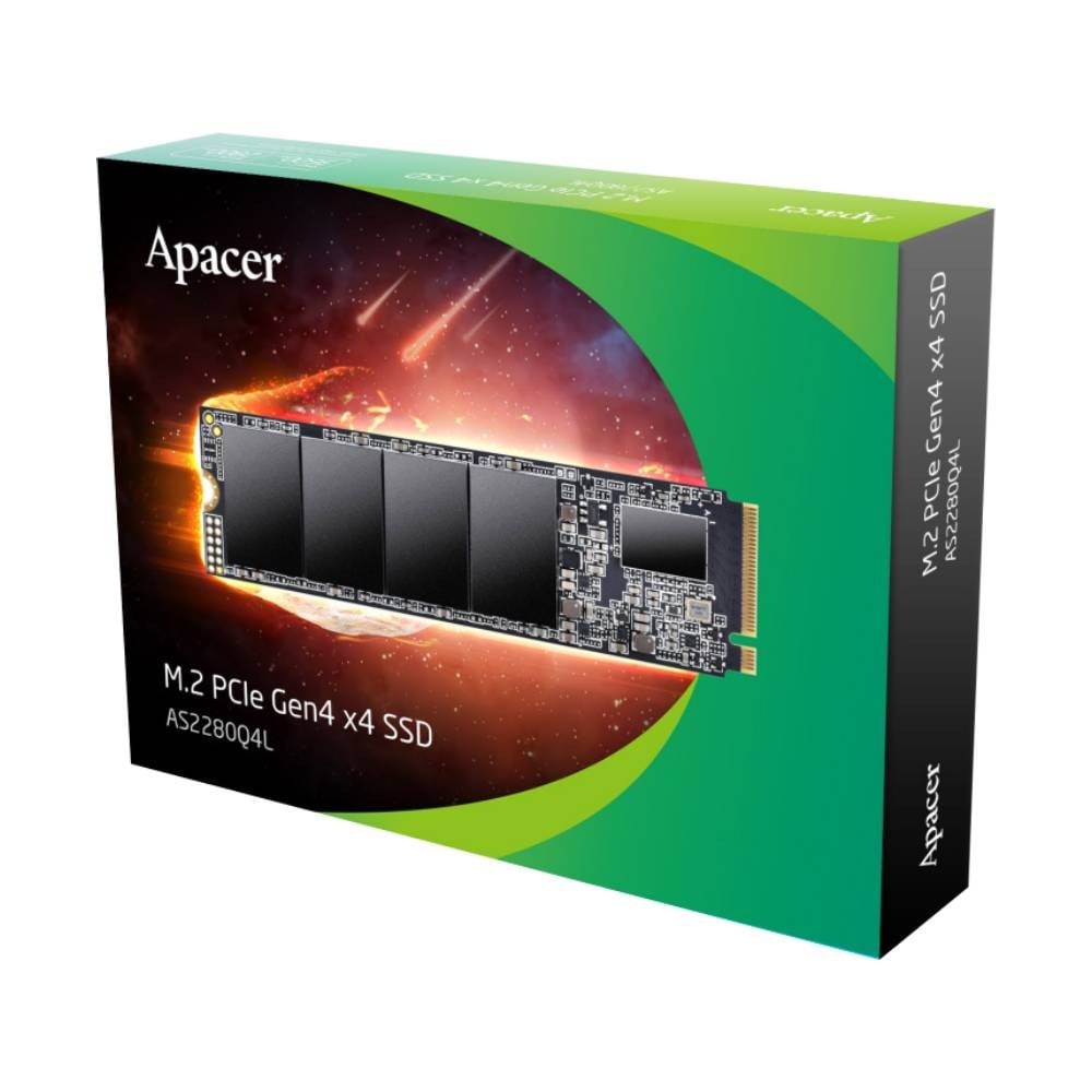 การ์ดเอสเอสดี Apacer 512GB AS2280Q4L SSD M.2 NVMe/PCIe R3600MB/s W3000MB/s -3Y (AP512GAS2280Q4L-1)