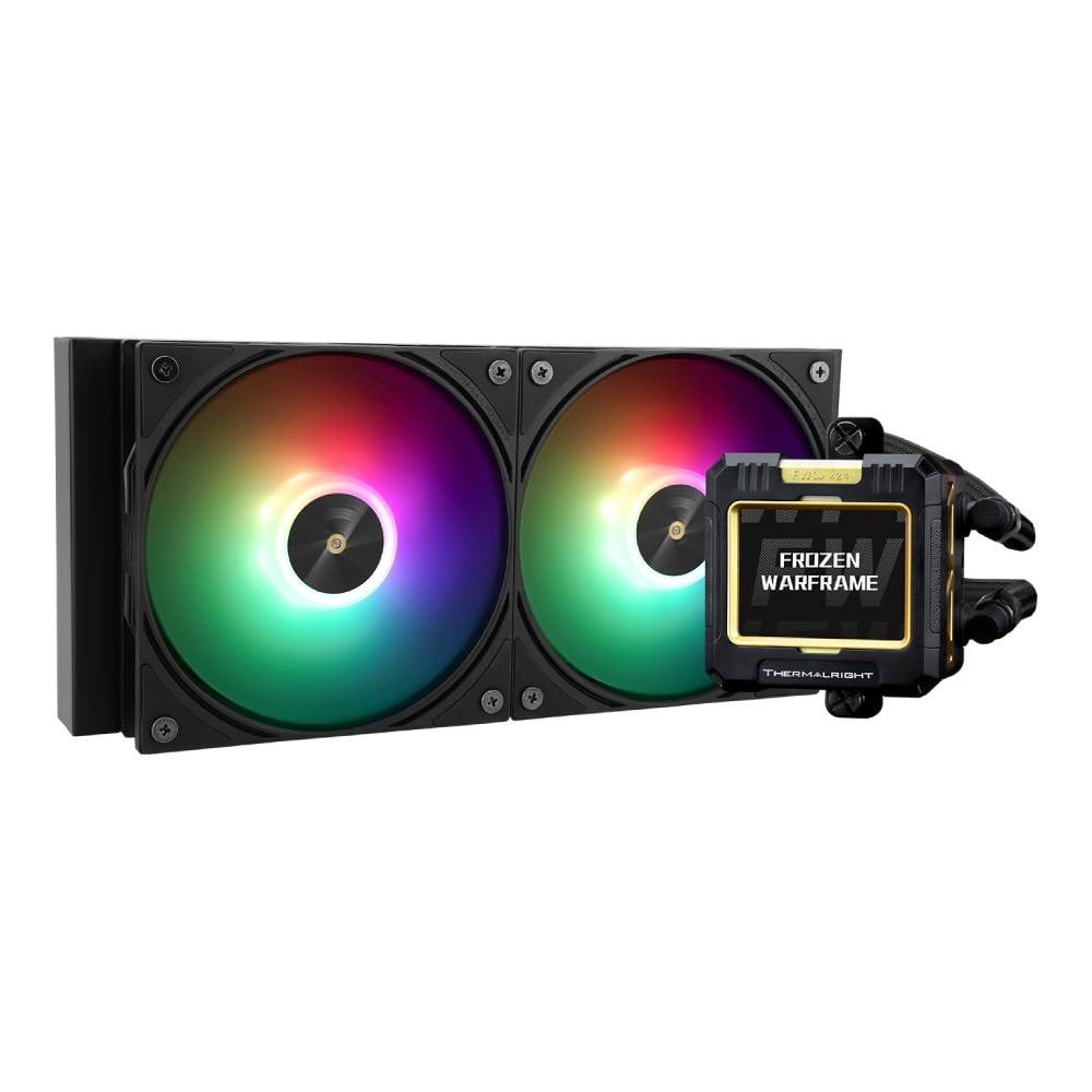 ชุดระบายความร้อนซีพียู THERMALRIGHT Frozen Warframe 240 Black ARGB (TR-LCC-FROZENWARFRAME240K-ARGB)