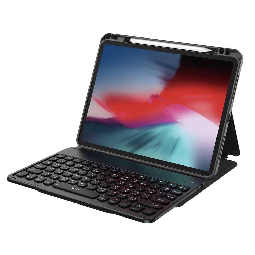 เคสคีย์บอร์ด QPLUS iPad Gen 11 (2025)/Gen 10 Black