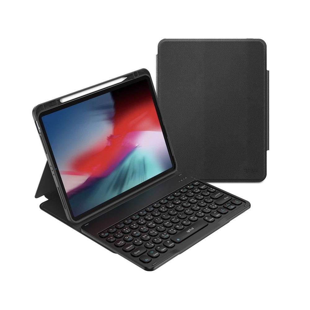 เคสคีย์บอร์ด QPLUS iPad Gen 11 (2025)/Gen 10 Black