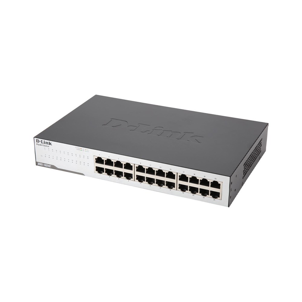 สวิตช์ฮับ D-Link Network DGS-1024C 24-Port Gigabit Unmanaged Switch