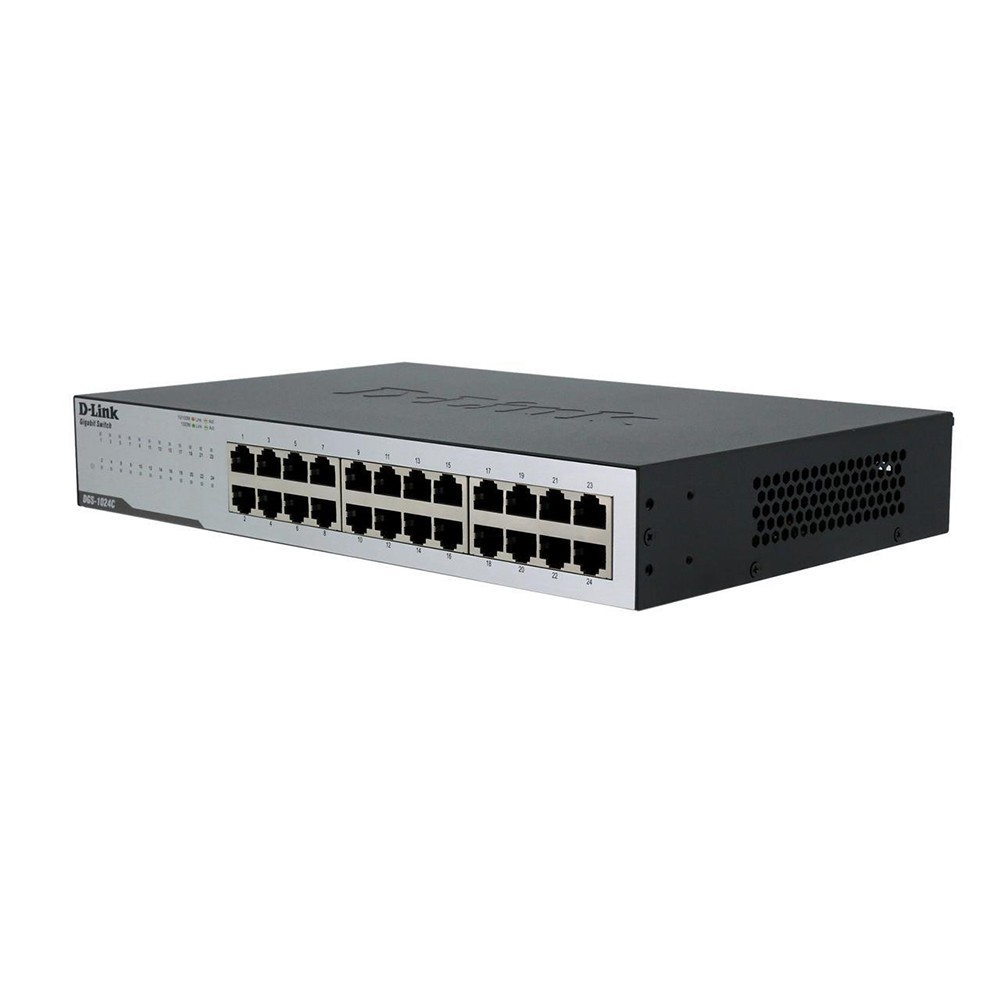 สวิตช์ฮับ D-Link Network DGS-1024C 24-Port Gigabit Unmanaged Switch