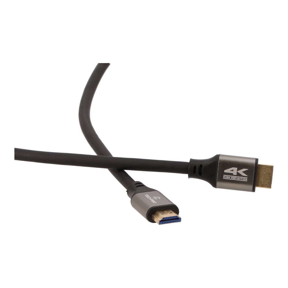 TECHPRO สาย HDMI to HDMI Cable (V.2.0) 4K 2M. Black