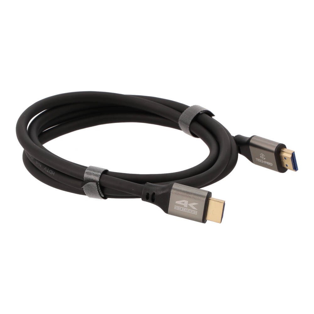 TECHPRO สาย HDMI to HDMI Cable (V.2.0) 4K 2M. Black