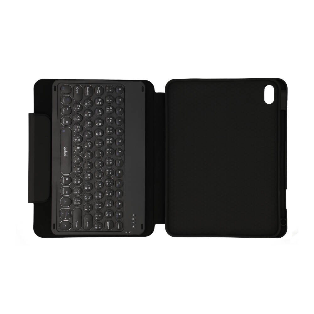 เคสคีย์บอร์ด QPLUS iPad Gen 11 (2025)/Gen 10 Black