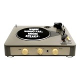 เครื่องเล่นแผ่นเสียง GadHouse Turntable Brad Retro Gray