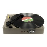 เครื่องเล่นแผ่นเสียง GadHouse Turntable Brad Retro Gray