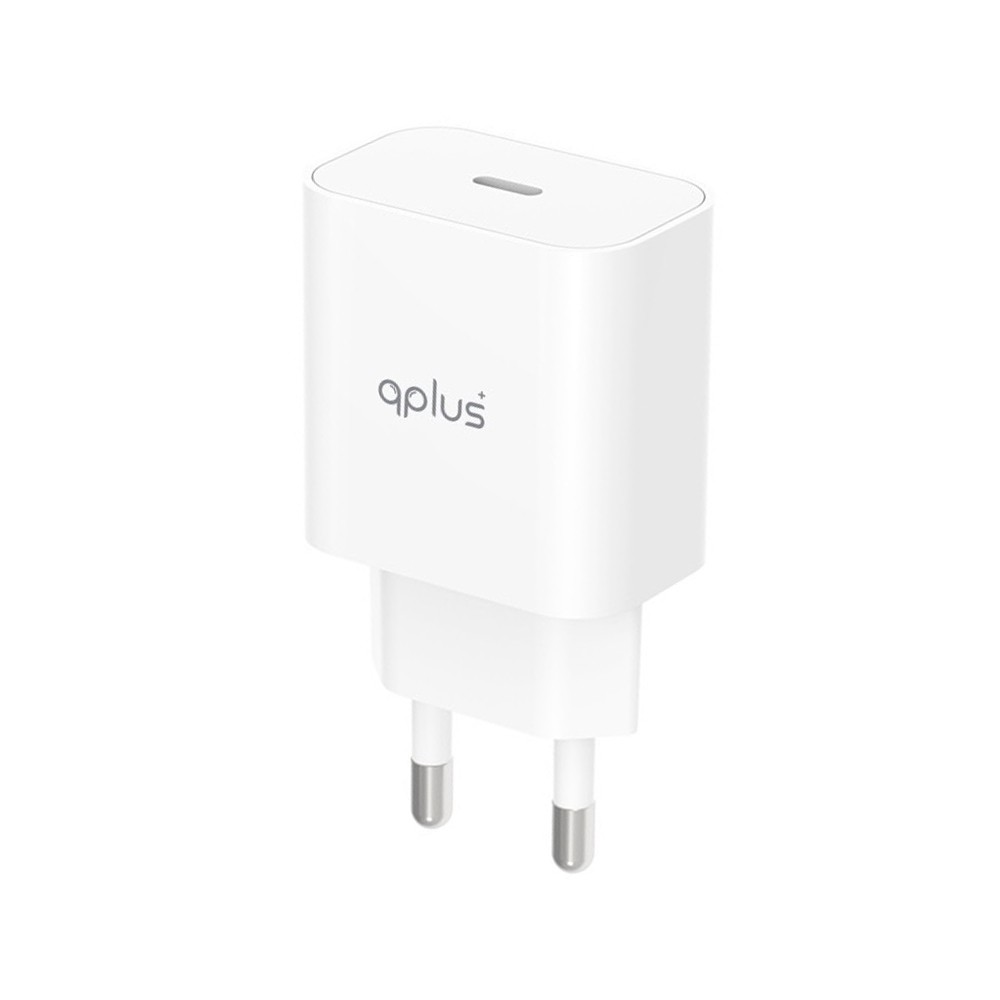 อะแดปเตอร์ QPLUS Wall USB Charger 1 USB-C (PD20W) White (AP-21) (TISI)