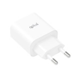 อะแดปเตอร์ QPLUS Wall USB Charger 1 USB-C (PD20W) White (AP-21) (TISI)