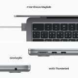 Apple MacBook Air 13 : M2 chip 8C CPU/8C GPU/16GB/256GB - Space Gray-2024 (Eng-Keyboard)