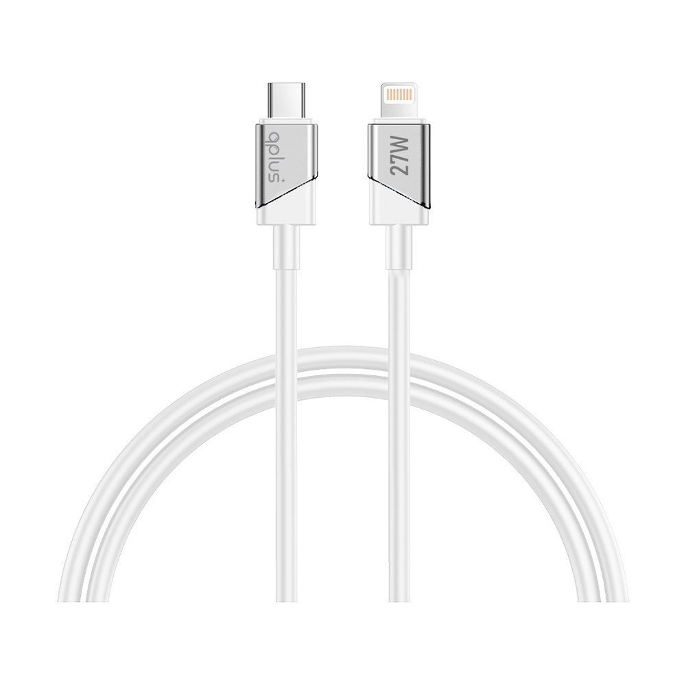 สายชาร์จ QPLUS USB-C to Lightning Cable 27W 1.2M. White (L2)