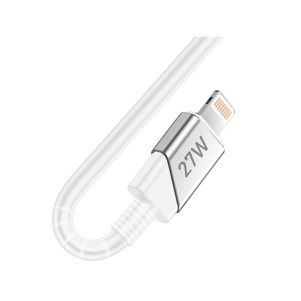 สายชาร์จ QPLUS USB-C to Lightning Cable 27W 1.2M. White (L2)