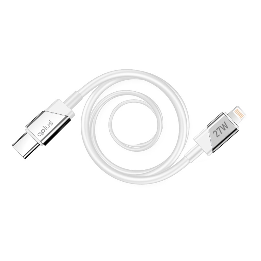 สายชาร์จ QPLUS USB-C to Lightning Cable 27W 1.2M. White (L2)