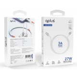 สายชาร์จ QPLUS USB-C to Lightning Cable 27W 1.2M. White (L2)