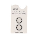 ฟิล์มกันเลนส์ QPLUS Camera Ring Lens iPhone 16/16 Plus Silver Glitter