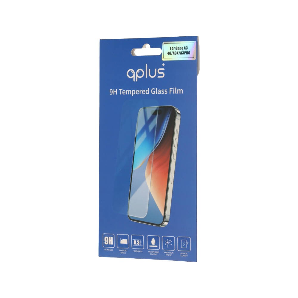 ฟิล์มกันรอย QPLUS TG OPPO A3 4G/A3X/A3 Pro