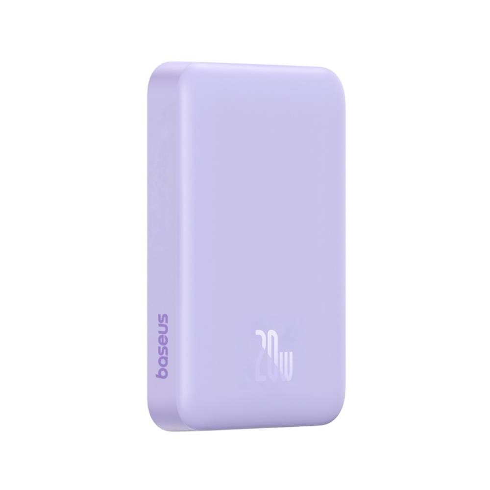 พาวเวอร์แบงค์ Baseus 10,000 mAh Magnetic Mini Air Wireless Fast Charge 20W Purple