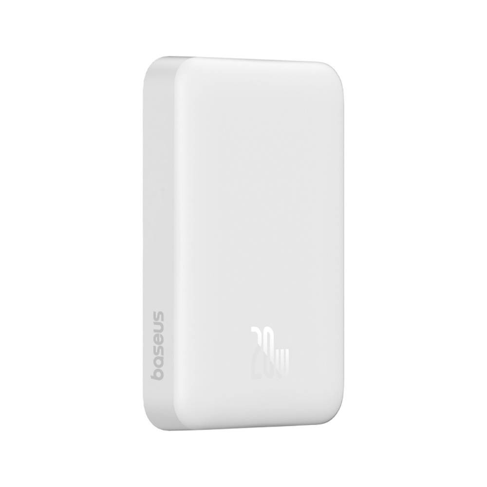 พาวเวอร์แบงค์ Baseus 10,000 mAh Magnetic Mini Air Wireless Fast Charge 20W White