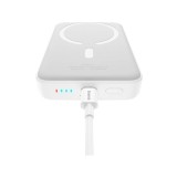 พาวเวอร์แบงค์ Baseus 10,000 mAh Magnetic Mini Air Wireless Fast Charge 20W White