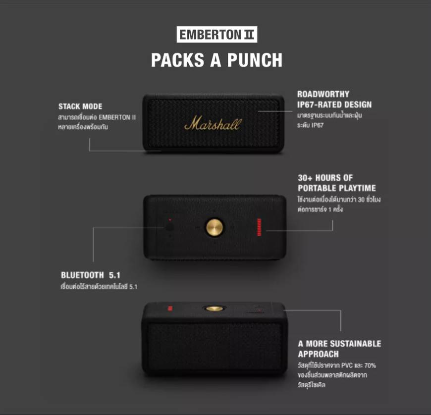Custodia In Silicone Con Tracolla Per Marshall Emberton III – Protezione Leggera E Stile Classico, Colore Nero