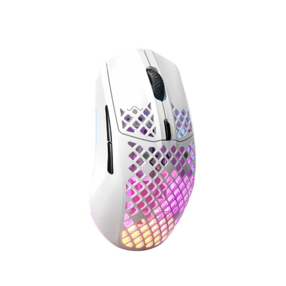 เมาส์เกมมิ่ง SteelSeries Aerox 3 Wireless Mouse Snow White