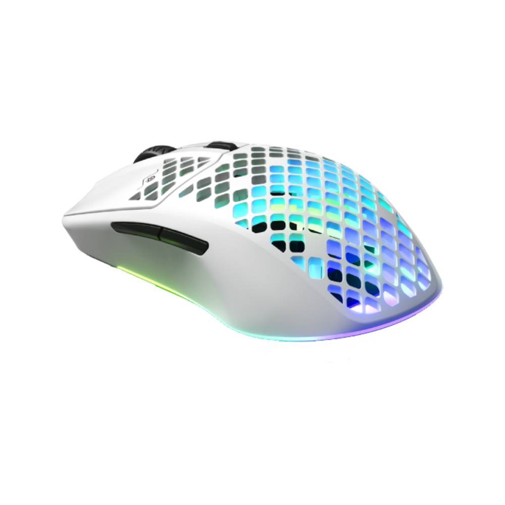 เมาส์เกมมิ่ง SteelSeries Aerox 3 Wireless Mouse Snow White