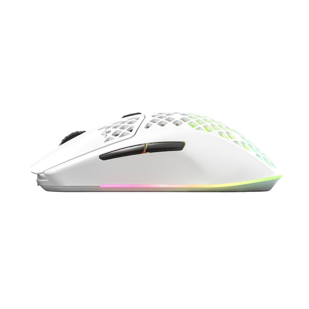 เมาส์เกมมิ่ง SteelSeries Aerox 3 Wireless Mouse Snow White